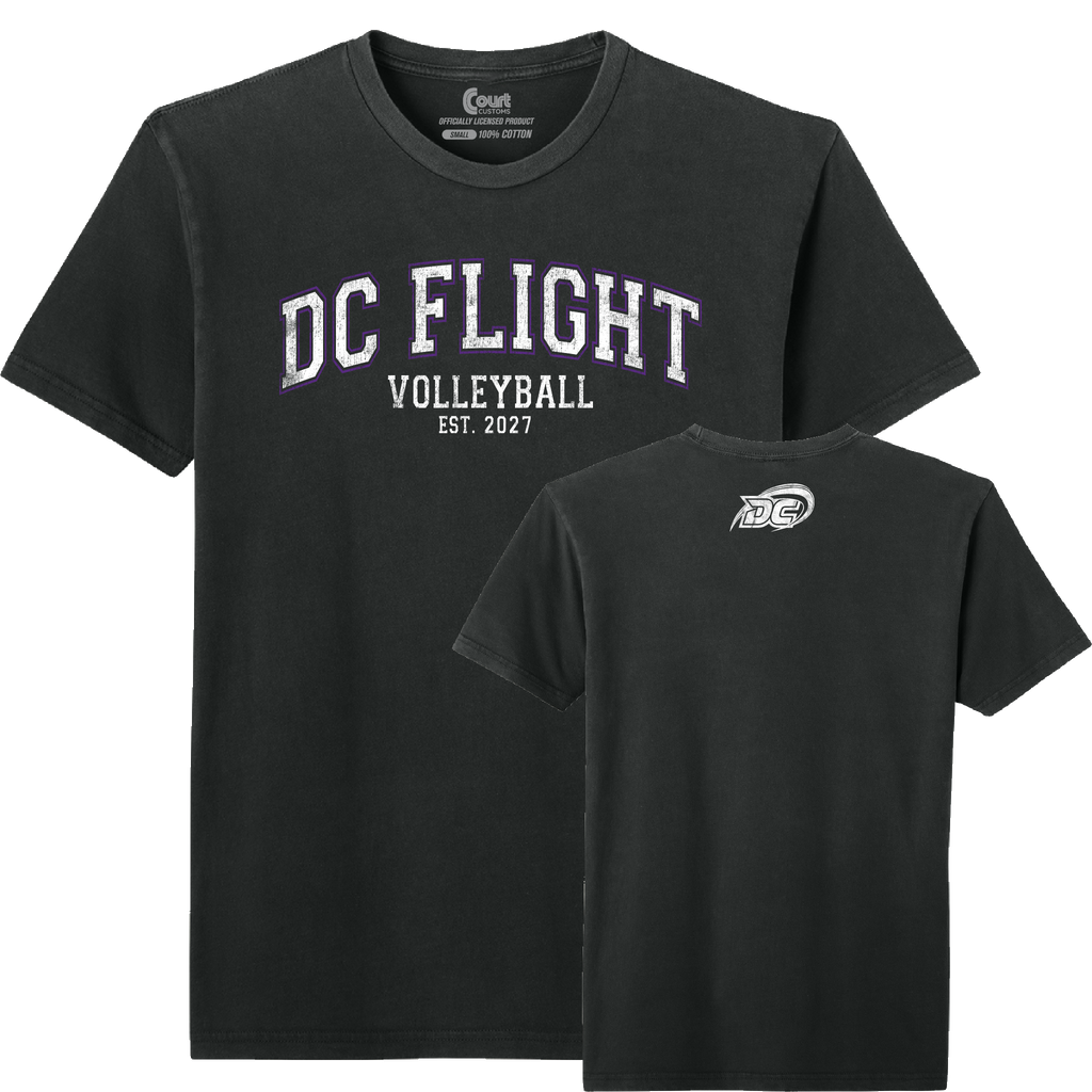 DC Flight Collegiate Distressed T-Shirt