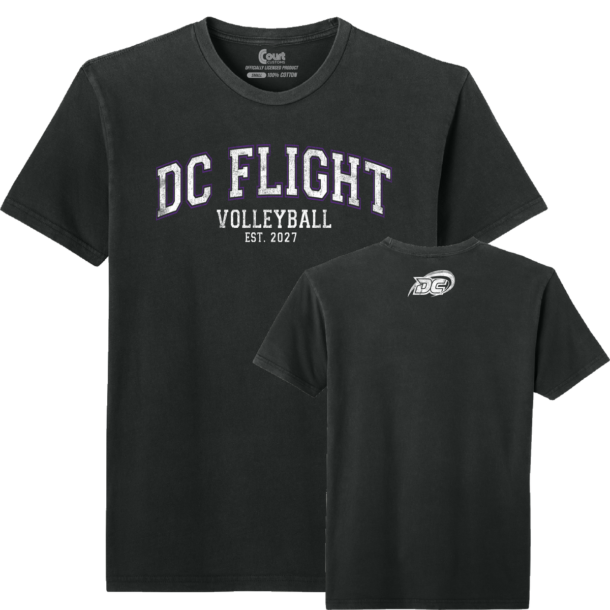 DC Flight Collegiate Distressed T-Shirt
