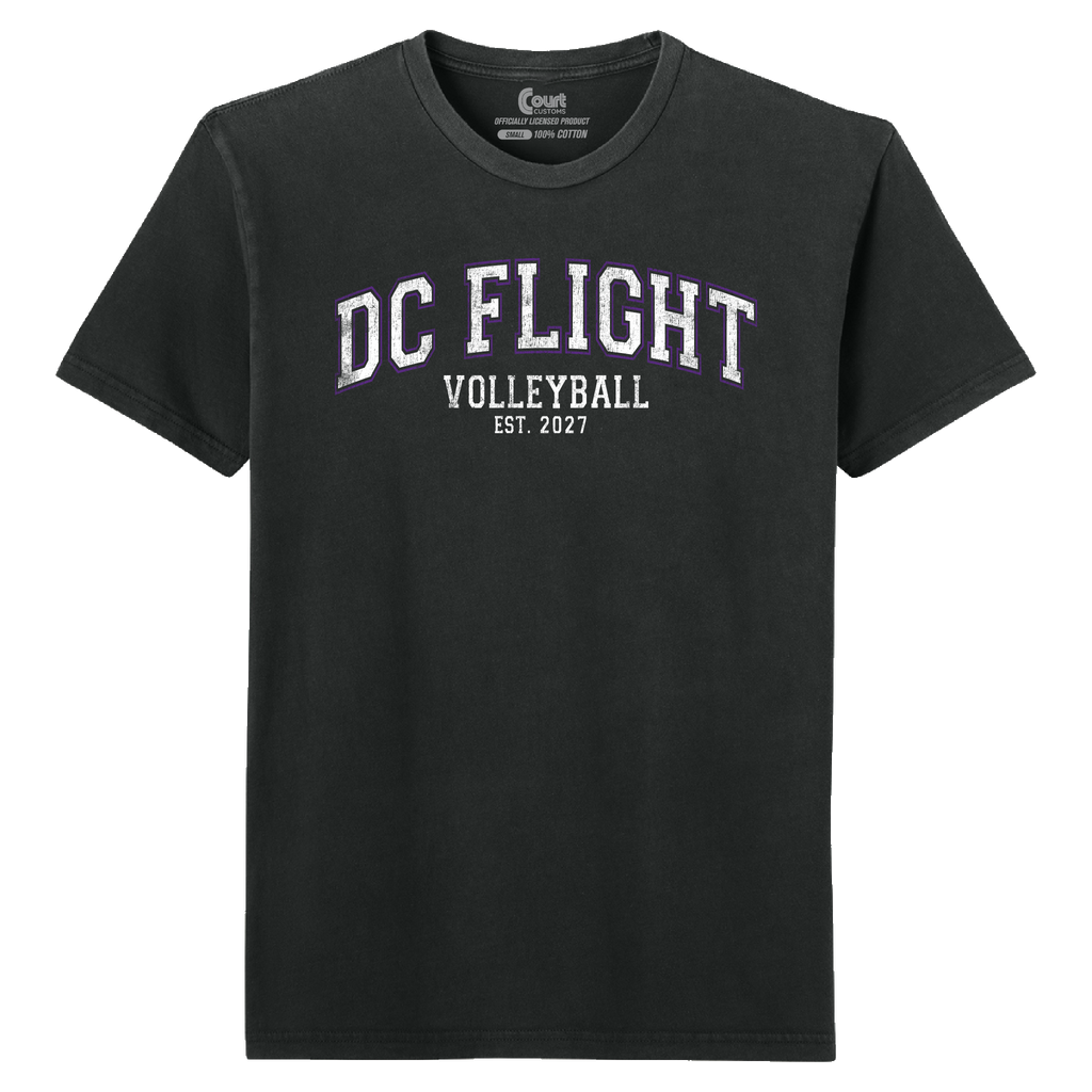 DC Flight Collegiate Distressed T-Shirt