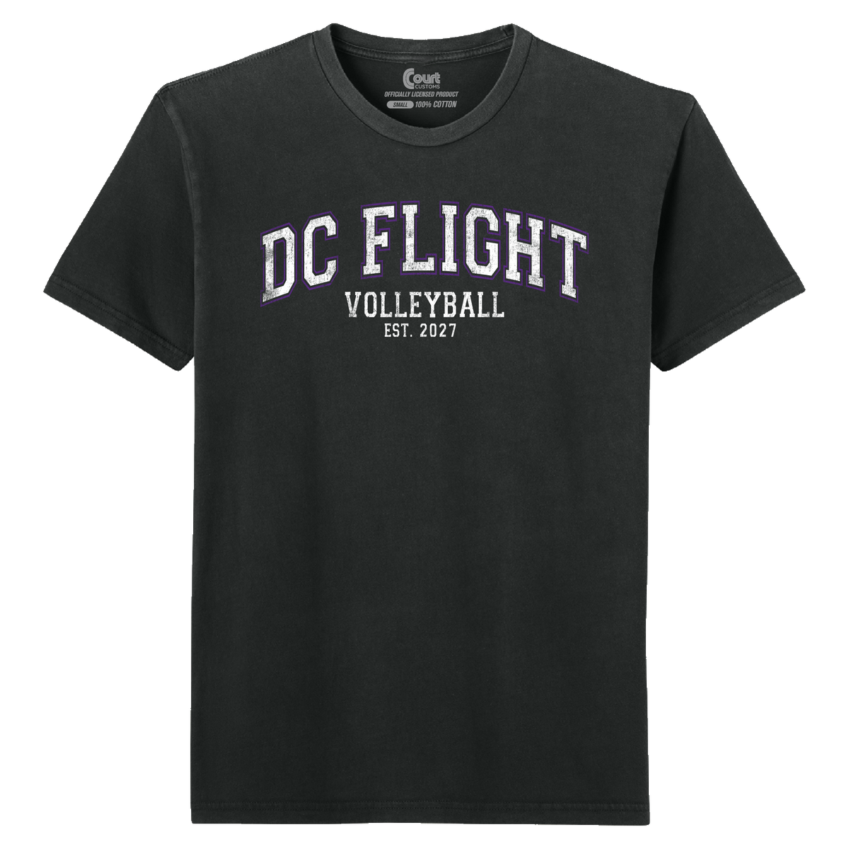DC Flight Collegiate Distressed T-Shirt