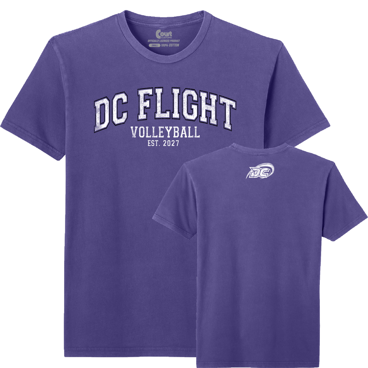 DC Flight Collegiate Distressed T-Shirt