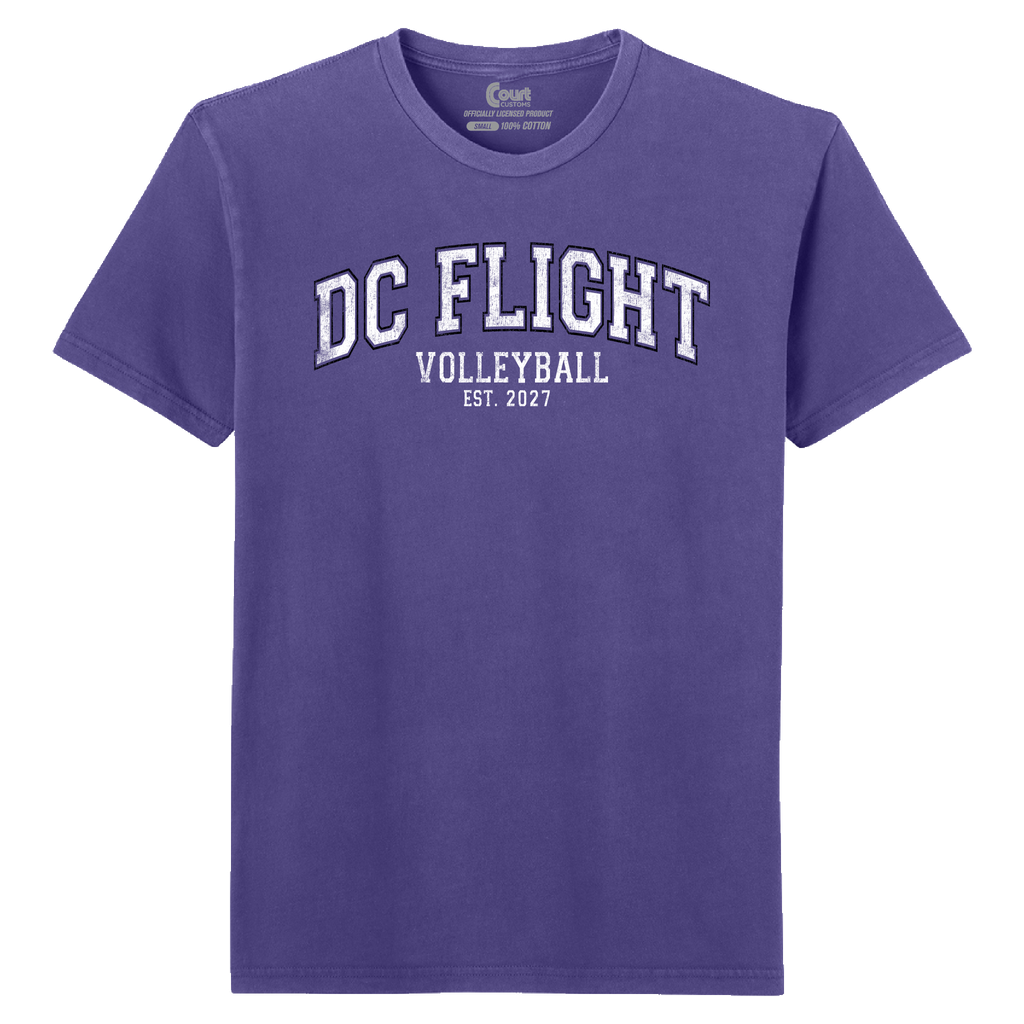 DC Flight Collegiate Distressed T-Shirt