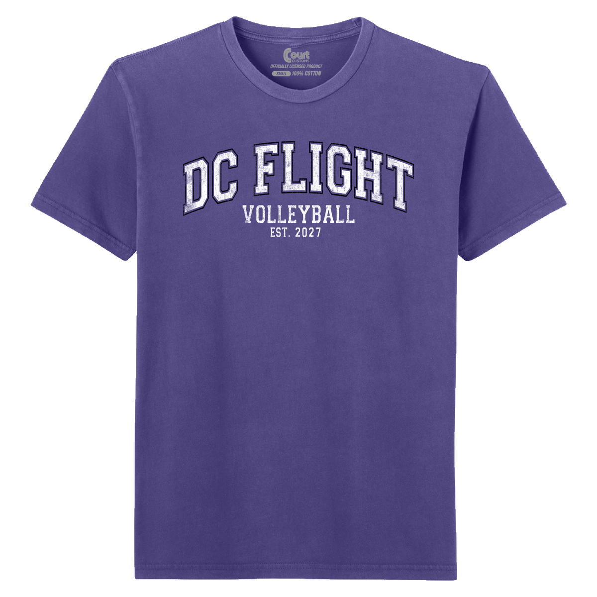 DC Flight Collegiate Distressed T-Shirt