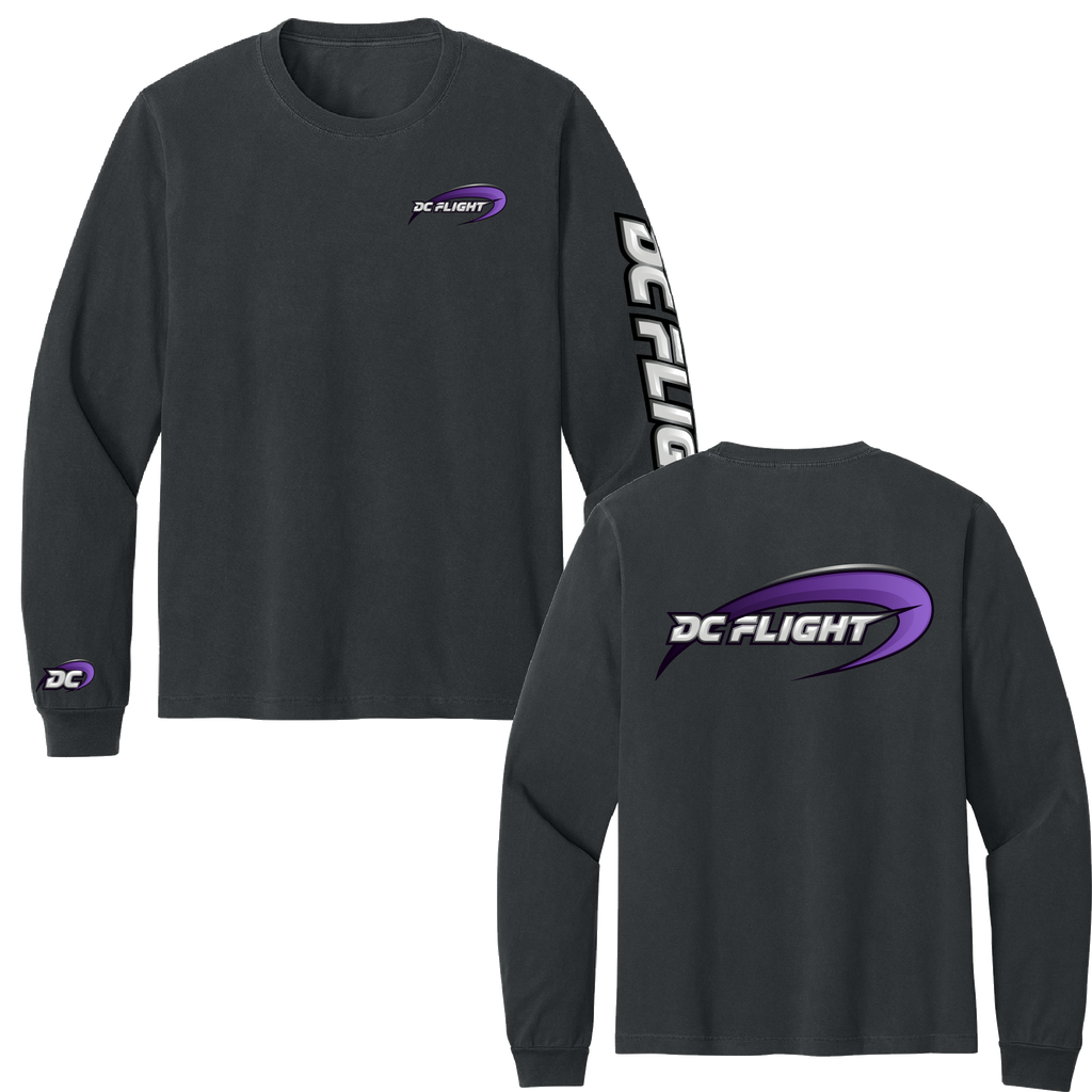 DC Flight Dual Wordmark Long Sleeve T-Shirt