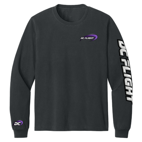 DC Flight Dual Wordmark Long Sleeve T-Shirt
