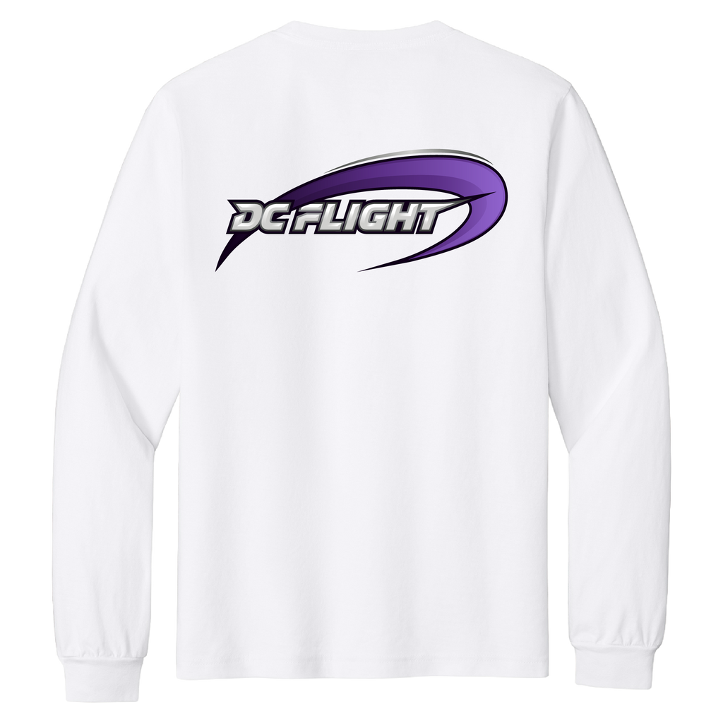 DC Flight Dual Wordmark Long Sleeve T-Shirt